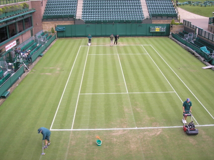Wimbledon considers reinforcing its grass with a hybrid system